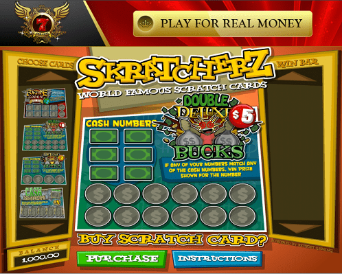 De grattage pour de l'argent